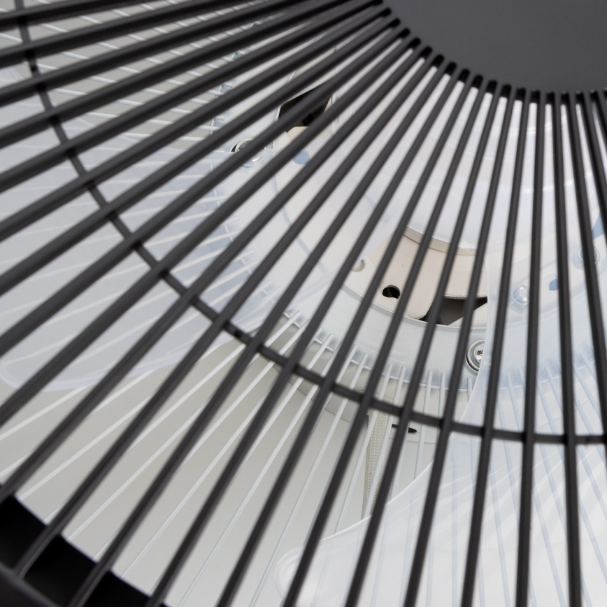 Brilagi - Luminaire à intensité variable avec ventilateur AURA LED/38W/230V 3000-6000K noir + télécommande