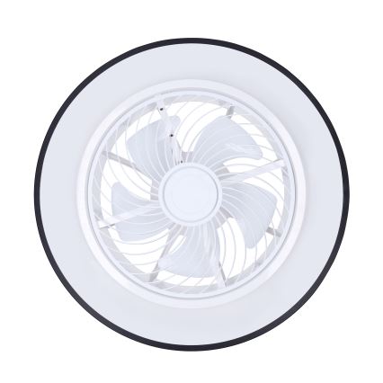 Brilagi - Plafonnier à intensité variable avec ventilateur LED/30W/230V 3000-6500K noir + Télécommande