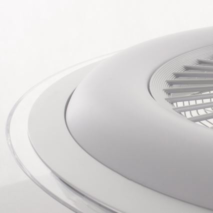 Brilagi - Luminaire à intensité variable avec ventilateur RONDA LED/48W/230V 3000-6000K argenté+ télécommande