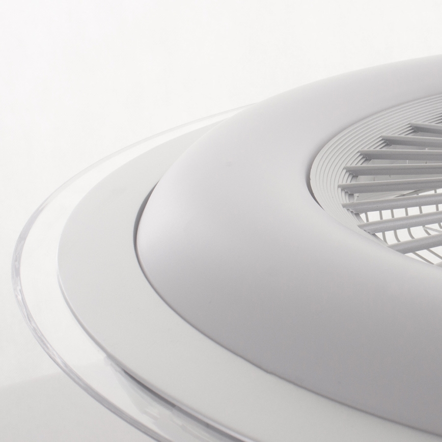 Brilagi - Luminaire à intensité variable avec ventilateur RONDA LED/48W/230V 3000-6000K argenté+ télécommande