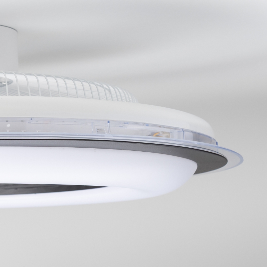 Brilagi - Luminaire à intensité variable avec ventilateur RONDA LED/48W/230V 3000-6000K noir + télécommande