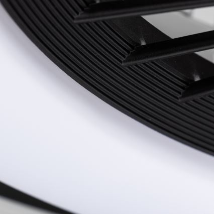 Brilagi - Luminaire à intensité variable avec ventilateur RONDA LED/48W/230V 3000-6000K noir + télécommande
