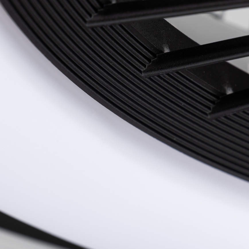 Brilagi - Luminaire à intensité variable avec ventilateur RONDA LED/48W/230V 3000-6000K noir + télécommande