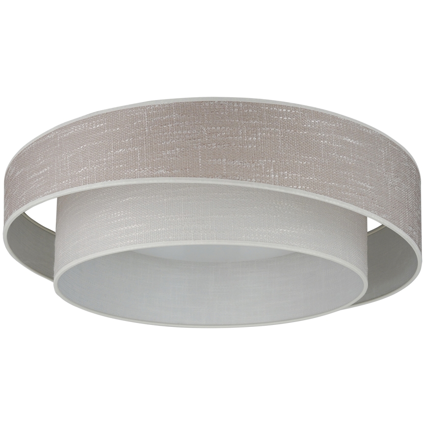 Brilagi - Plafonnier à intensité variable DOVER SHINE LED/24W/230V 3000/4000/6500K gris/crème + télécommande