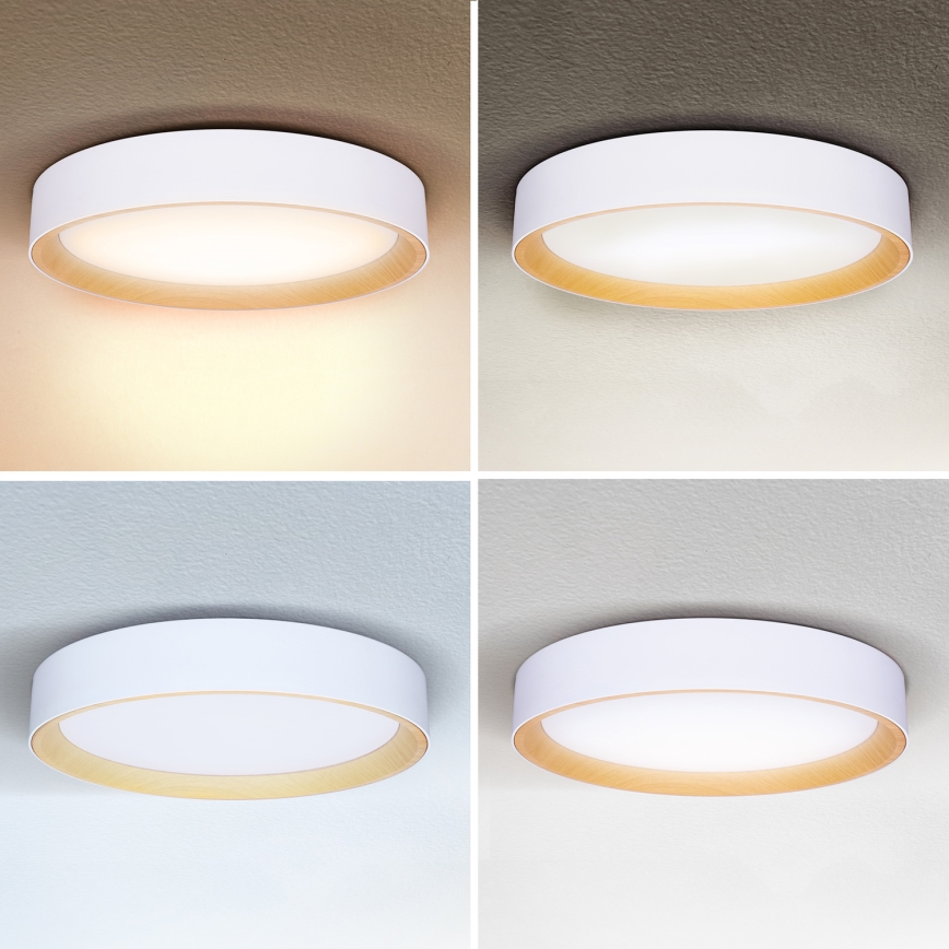 Brilagi - Plafonnier à intensité variable LARIOS LED/48W/230V 3000-6500K ø 39 cm blanc + Télécommande