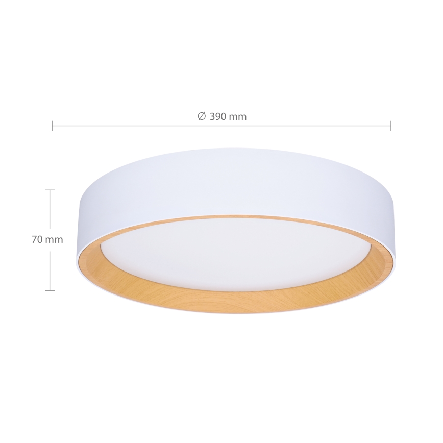 Brilagi - Plafonnier à intensité variable LARIOS LED/48W/230V 3000-6500K ø 39 cm blanc + Télécommande