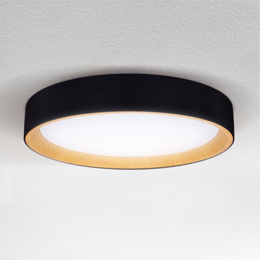 Brilagi - Plafonnier à intensité variable LARIOS LED/60W/230V 3000-6500K ø 49 cm noir + Télécommande