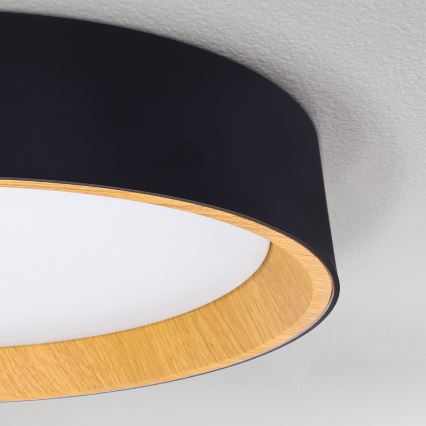 Brilagi - Plafonnier à intensité variable LARIOS LED/60W/230V 3000-6500K ø 49 cm noir + Télécommande