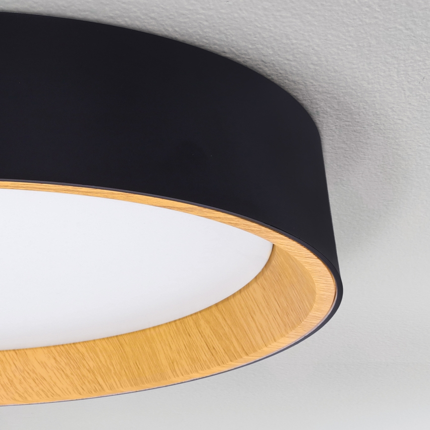 Brilagi - Plafonnier à intensité variable LARIOS LED/60W/230V 3000-6500K ø 49 cm noir + Télécommande