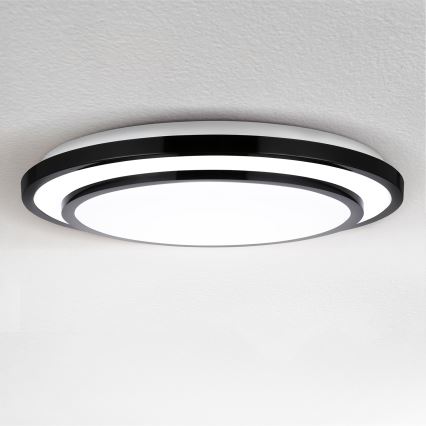 Brilagi - Plafonnier à intensité variable LUCIANO LED/48W/230V 3000-6500K ø 39 cm noir + télécommande