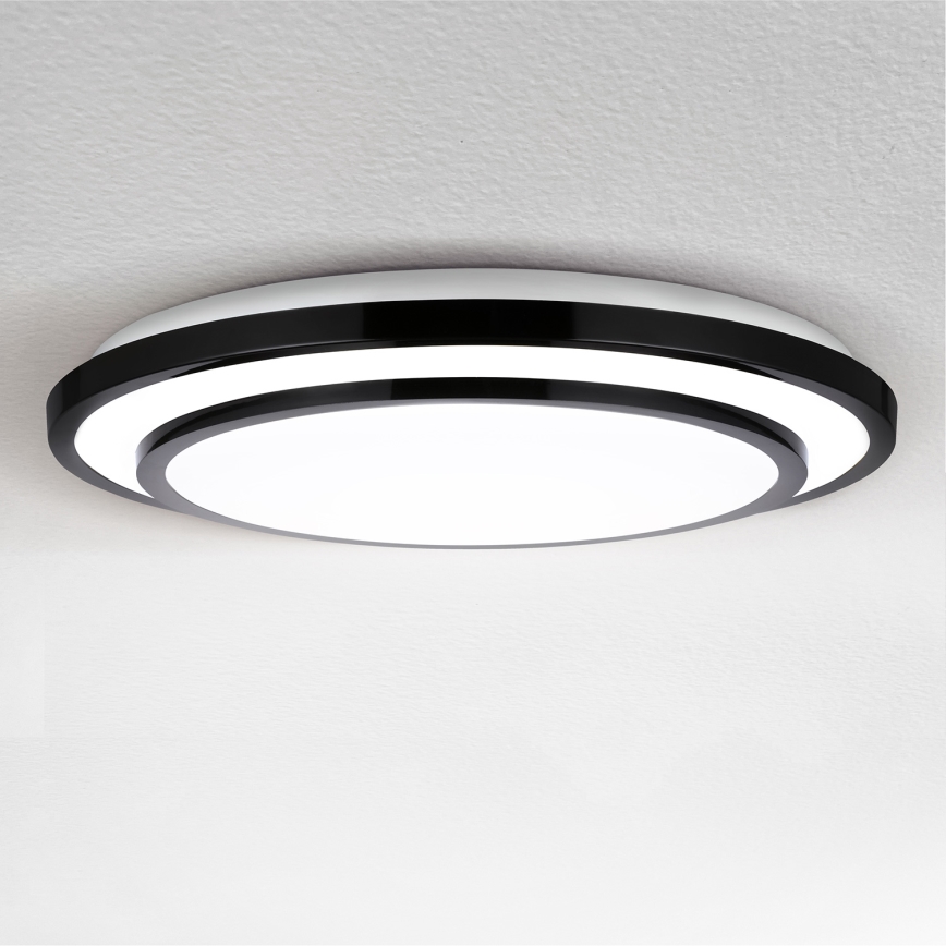 Brilagi - Plafonnier à intensité variable LUCIANO LED/48W/230V 3000-6500K ø 39 cm noir + télécommande