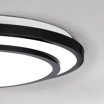 Brilagi - Plafonnier à intensité variable LUCIANO LED/48W/230V 3000-6500K ø 39 cm noir + télécommande