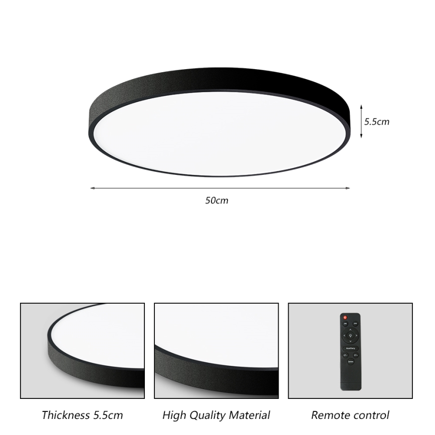 Brilagi - Plafonnier à intensité variable POOL SMART LED/60W/230V 3000-6000K 50 cm + télécommande
