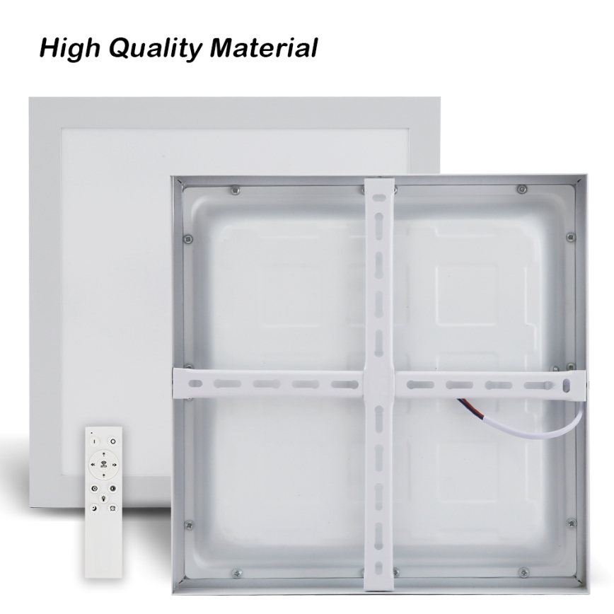 Brilagi - Plafonnier à intensité variable salle de bain FRAME SMART LED/24W/230V 30x30 cm 3000-6000K IP44 blanc + télécommande