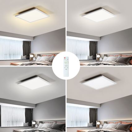 Brilagi - Plafonnier à intensité variable SLIMFRAME LED/25W/230V 30x30 cm 3000-6000K blanc + Télécommande