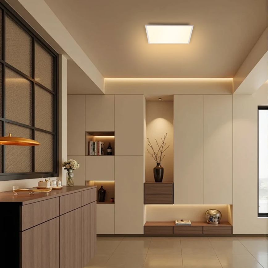 Brilagi - Plafonnier à intensité variable SLIMFRAME LED/25W/230V 30x30 cm 3000-6000K blanc + Télécommande
