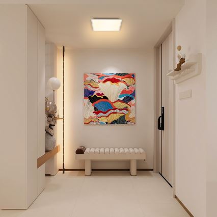 Brilagi - Plafonnier à intensité variable SLIMFRAME LED/25W/230V 30x30 cm 3000-6000K blanc + Télécommande