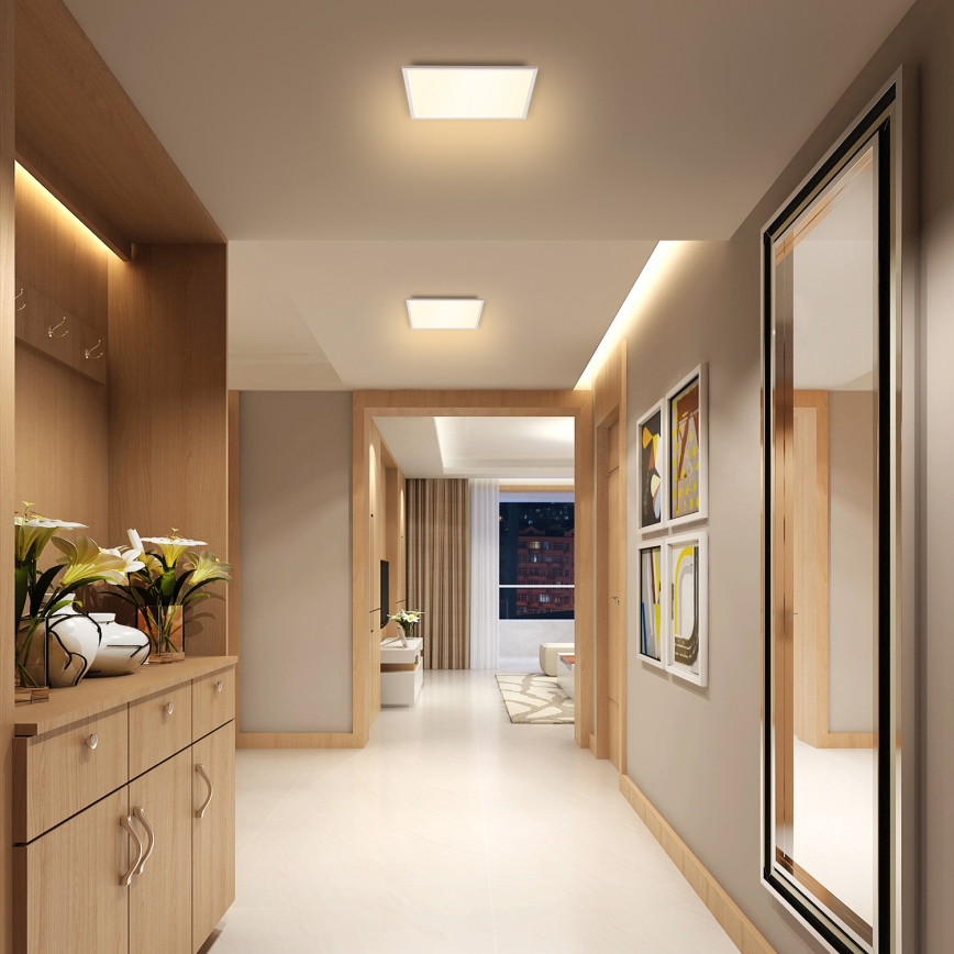 Brilagi - Plafonnier à intensité variable SLIMFRAME LED/25W/230V 30x30 cm 3000-6000K blanc + Télécommande