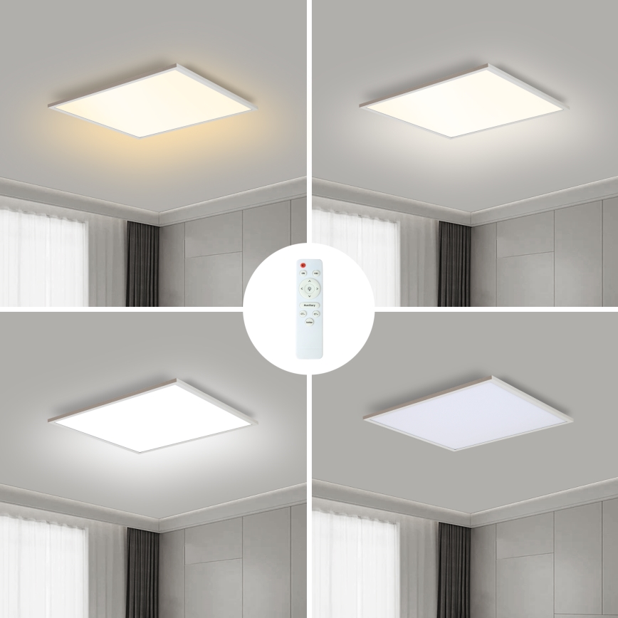 Brilagi - Plafonnier à intensité variable SLIMFRAME LED/36W/230V 45x45 cm 3000-6000K blanc + Télécommande