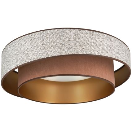 Brilagi - Plafonnier à intensité variable VEGAS SHINE LED/24W/230V d. 60 cm 3000/4000/6500K marron + télécommande