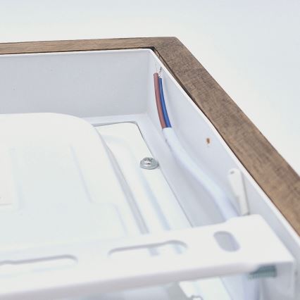 Brilagi - Plafonnier à intensité variable salle de bain WOODY FRAME LED/24W/230V chêne noyer 30x30 cm 3000-6000K IP44 + Télécommande