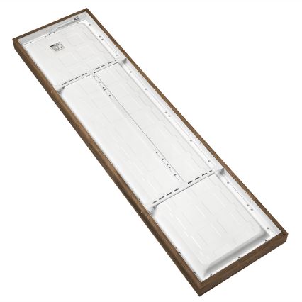 Brilagi - Plafonnier à intensité variable salle de bain WOODY FRAME LED/50W/230V chêne noyer 120x30 cm 3000-6000K IP44 + Télécommande