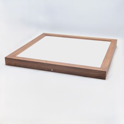 Brilagi - Plafonnier à intensité variable salle de bain WOODY FRAME LED/50W/230V chêne cerise 60x60 cm 3000-6000K IP44 + Télécommande