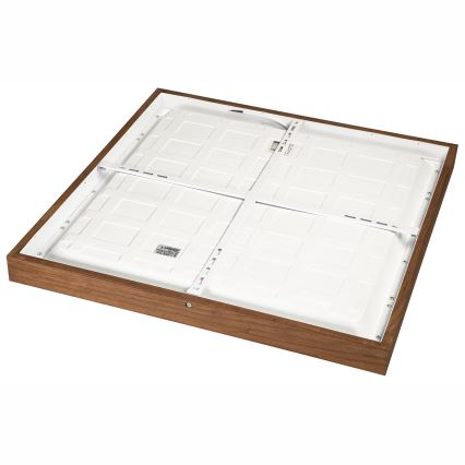 Brilagi - Plafonnier à intensité variable salle de bain WOODY FRAME LED/50W/230V chêne cerise 60x60 cm 3000-6000K IP44 + Télécommande