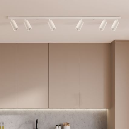 Brilagi - Luminaire à spots SELE DIAMANT 6xGU10/30W/230V blanc