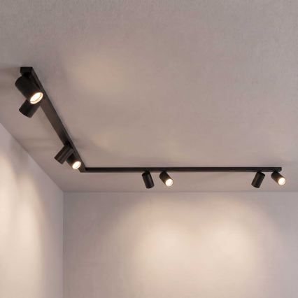 BRILAGI - Luminaire à spots SELE LONG 8xGU10/30W/230V noir
