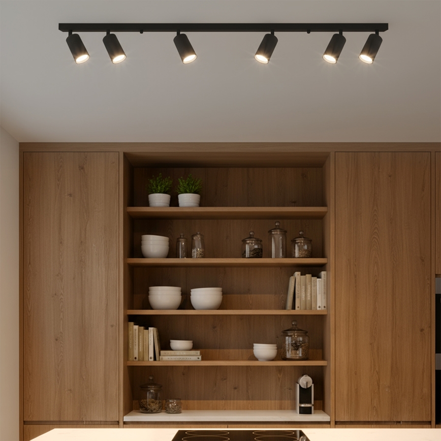Brilagi - Luminaire à spots SELE MODERN 6xGU10/30W/230V noir