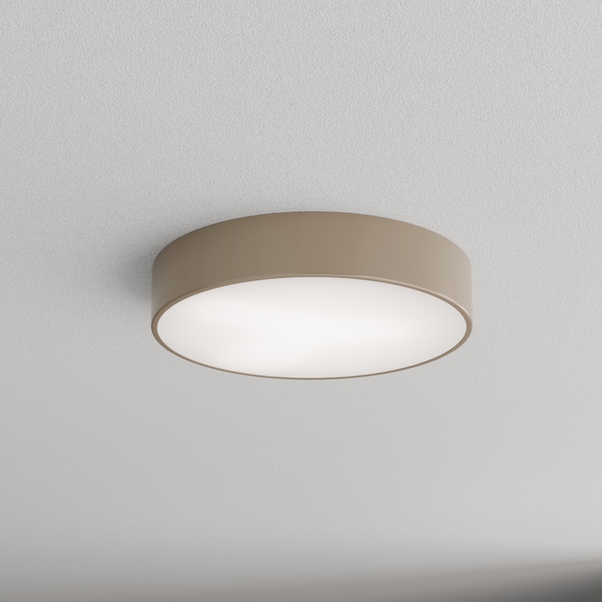 Brilagi - Plafonnier extérieur avec détecteur CLARE 3xE27/72W/230V d. 40 cm IP54 beige