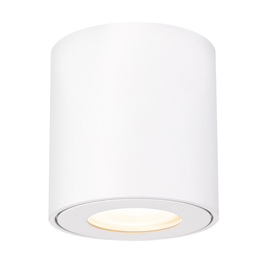 Brilagi - MIA : luminaire LED RGBW dimmable pour salle de bains, 1x GU10 (30 W), 230 V, 2700–6500 K, Wi‑Fi, 84×80 mm, blanc, IP54