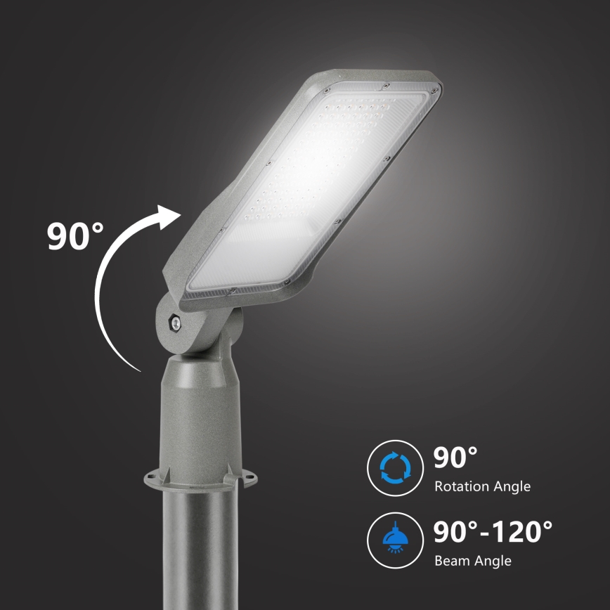 Brilagi - Lampe de rue LED extérieure articulée URBANLIGHT LED/50W/230V gris IP65