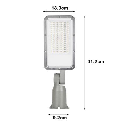 Brilagi - Lampe de rue LED extérieure articulée URBANLIGHT LED/50W/230V gris IP65