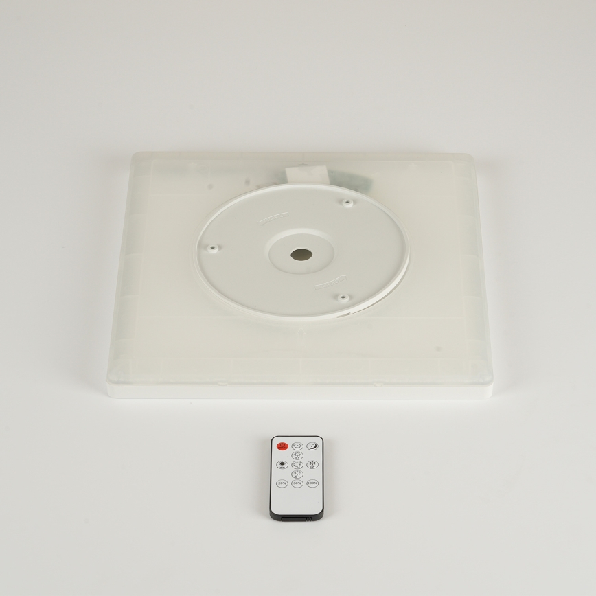 Brilagi - Plafonnier LED dimmable ULTRA SLIM LED/18W/230V 2700-6500K 30x30 cm blanc + télécommande