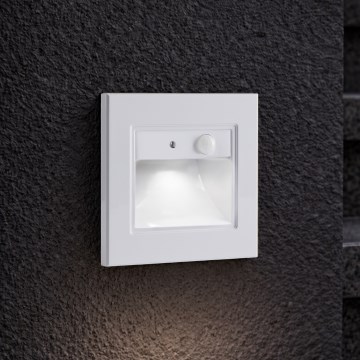 Brilagi - Luminaire d'escalier LED avec détecteur STEP LIGHT LED/1,5W/230V IP44 blanc