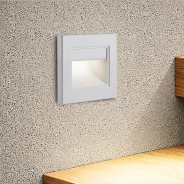 Brilagi - luminaire d'escalier LED STEP LIGHT LED/1,5W/230V IP44 blanc