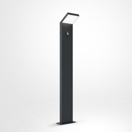 Brilagi - Luminaire d'extérieur avec détecteur RIANO LED/8W/230V anthracite IP65 80 cm