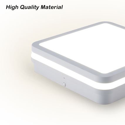 Brilagi - Luminaire d'extérieur LED avec détecteur BENE LED/18W/230V 22x22 cm blanc IP54