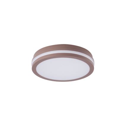 Brilagi - Luminaire extérieur LED avec détecteur BENE LED/24W/230V Ø 26 cm marron IP54