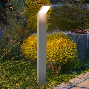 Brilagi - Luminaire d'extérieur RIANO LED/8W/230V argenté IP65 80 cm