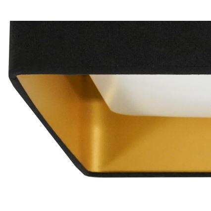 Brilagi - Plafonnier LED dimmable VELVET SQUARE LED/24W/230V 43x43 cm 3000/4000/6500K + télécommande noir