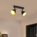 BRILAGI - Luminaire directionnel ODENSE 2xE14/10W/230V bois/noir