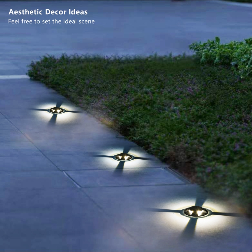 Brilagi - Luminaire encastré au sol extérieur GROUNDRAY LED/1W/230V noir IP67