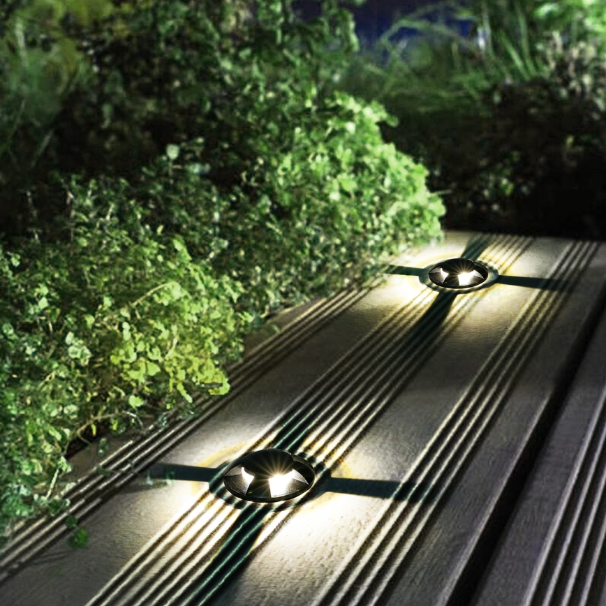 Brilagi - Luminaire encastré au sol extérieur GROUNDRAY LED/1W/230V noir IP67