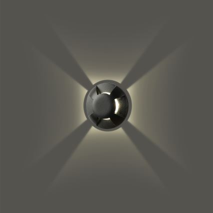 Brilagi - Luminaire encastré au sol extérieur GROUNDRAY LED/1W/230V noir IP67