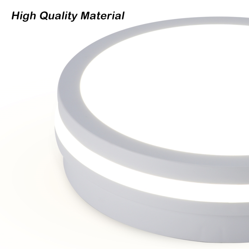 Brilagi - Plafonnier d'extérieur LED avec détecteur BENE LED/24W/230V Ø 26 cm blanc IP54