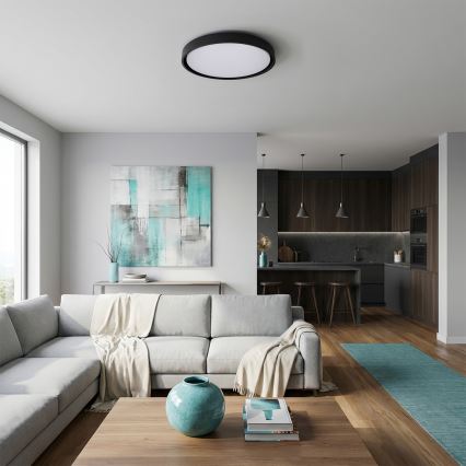 Brilagi - Plafonnier LED dimmable MATTEO LED/60W/230V 3000-6500K Ø 51,5 cm noir + télécommande