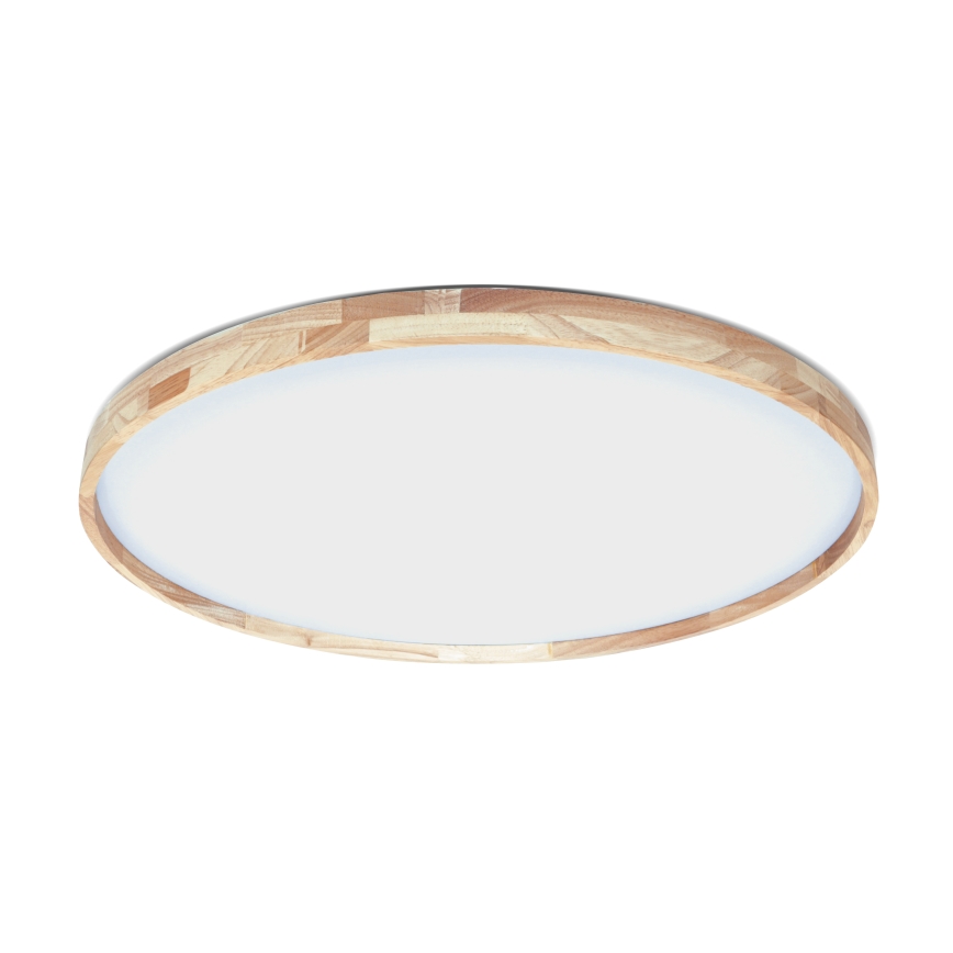 Brilagi - Plafonnier LED dimmable ALSON LED/72W/230V 3000-6500K chêne Ø 78 cm + télécommande